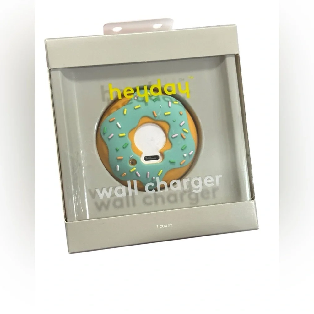 HeyDay Avocado or Donut Sprinkles Fast Charging USB-C Port Wall Charger New